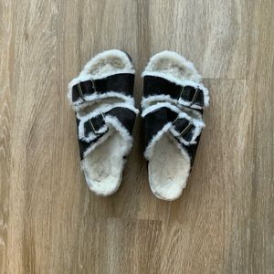 Birkenstock Shearling Sandals
